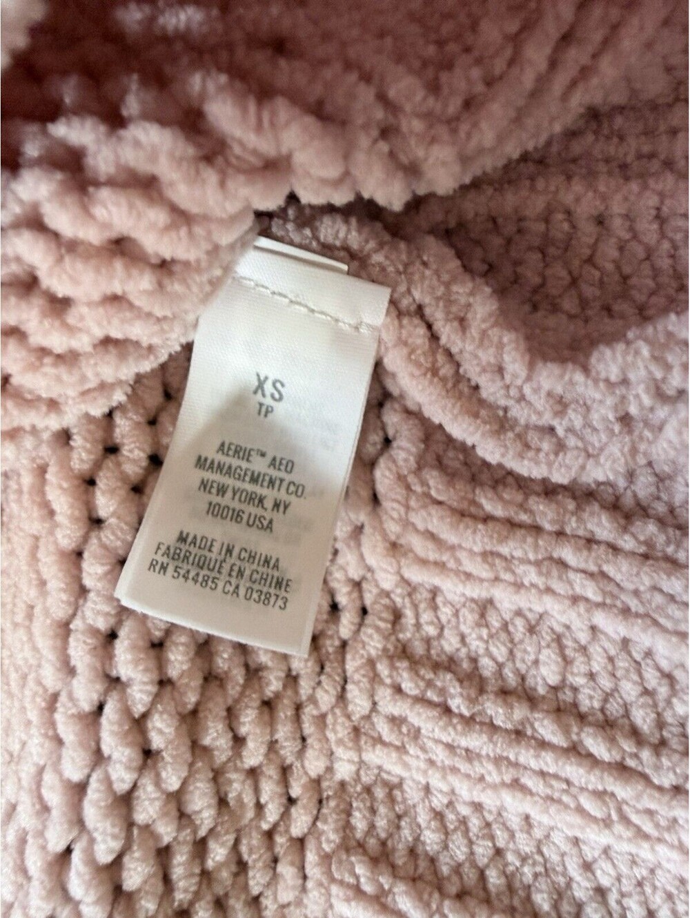 Aerie Oversize Slouchy V-Neck Sweater XS Pink Coquette Coastal Grandma Soft Girl - Picture 6 of 8